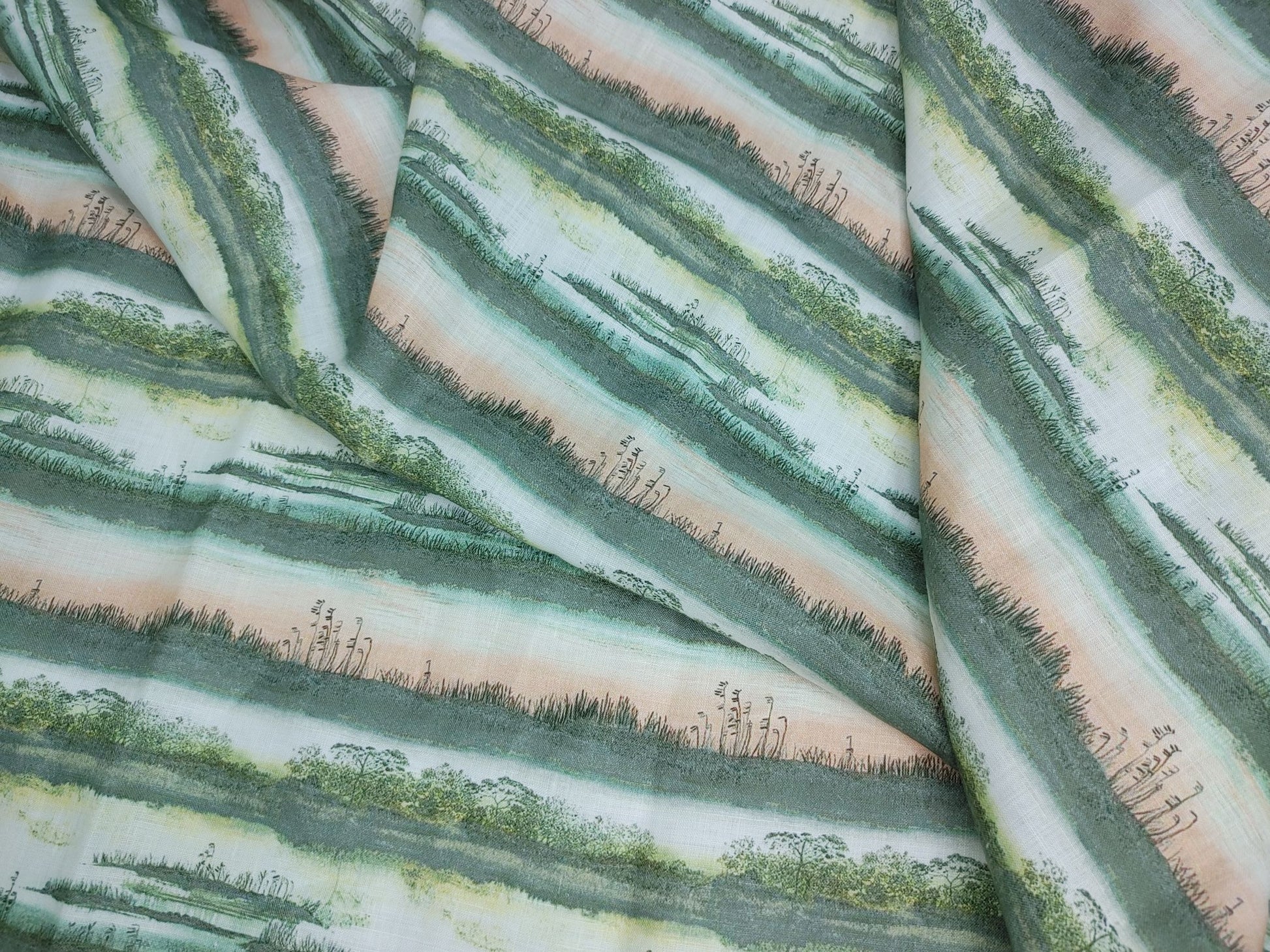 hemp digital printed fabrics