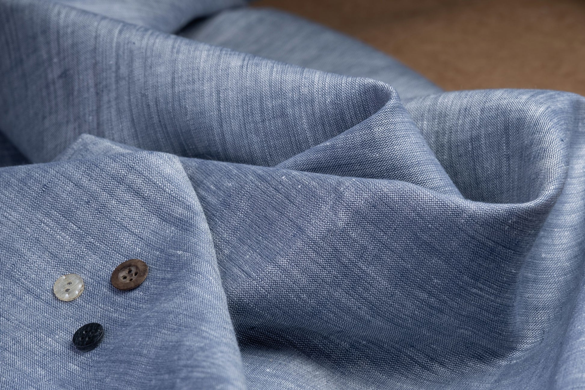 Buy Pango YD – Marine Blue | Yarn Dyed Fabric | The Hemp Studio